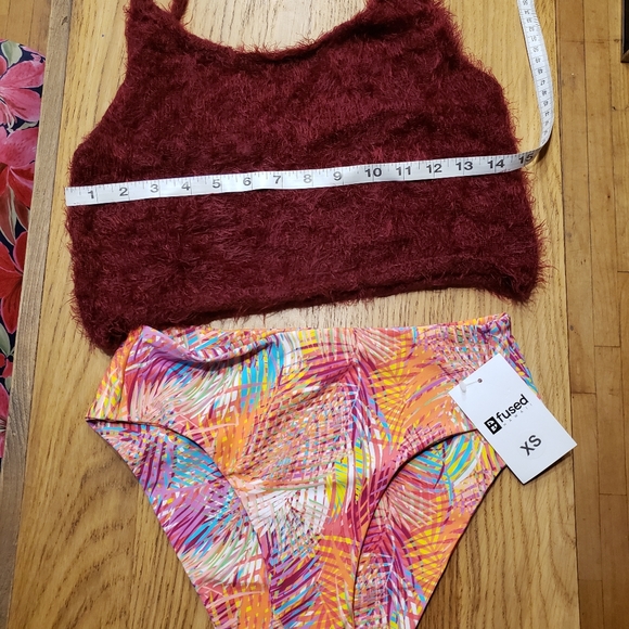 Fused Hawaii xs high rise with faux fur top - Picture 9 of 14